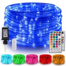 Gvwoxm 50FT 150 LED Rope Lights, 18 Colors with Timer, 5 Modes, Waterproof Pl...