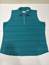 EP Pro Tour Tech Womens TEAL Collared Sleevel...