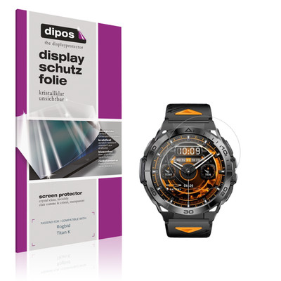 6x Schutzfolie klar für Rogbid Titan K Displayschutzfolie Folie Display Schutz