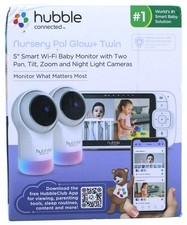 Hubble Connected Glow Twin 7-in-1 Full HD Baby Monitor with 2 Cameras