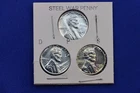 United States WAR TIME STEEL LINCOLN PENNY Lot UNC 1C 1943 US ONE CENT D P & S