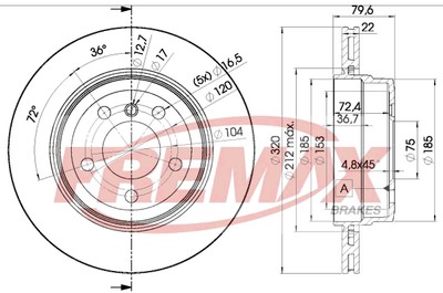 FREMAX BD-2218 Brake Disc for BMW