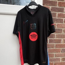 Nike Barcelona Away Shirt Only Black Short Sleeve Adults Size 2XL