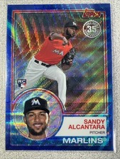 2018 Topps - Silver Pack 1983 Topps Sandy Alcantara #53 Purple/Blue Wave /75
