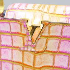 Louis Vuitton Rainbow Crocodile Capucines BB Tote Unisex