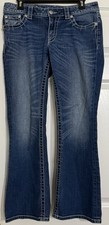 Miss Me JP5521BD Boot Women 5 Pocket Embroidered Jeans Size 30 Actual 30x28 