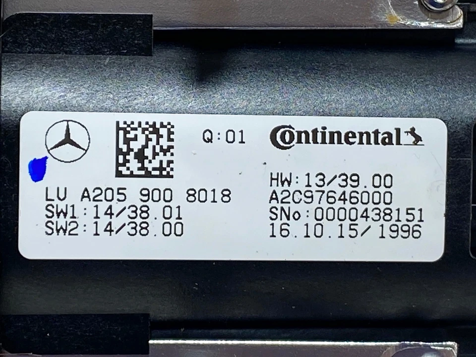 15-18 MERCEDES BENZ C300 W205 CONSOLA CENTRAL INTERRUPTOR DE CONTROL MULTIMEDIA OEM Foto 3 de 3