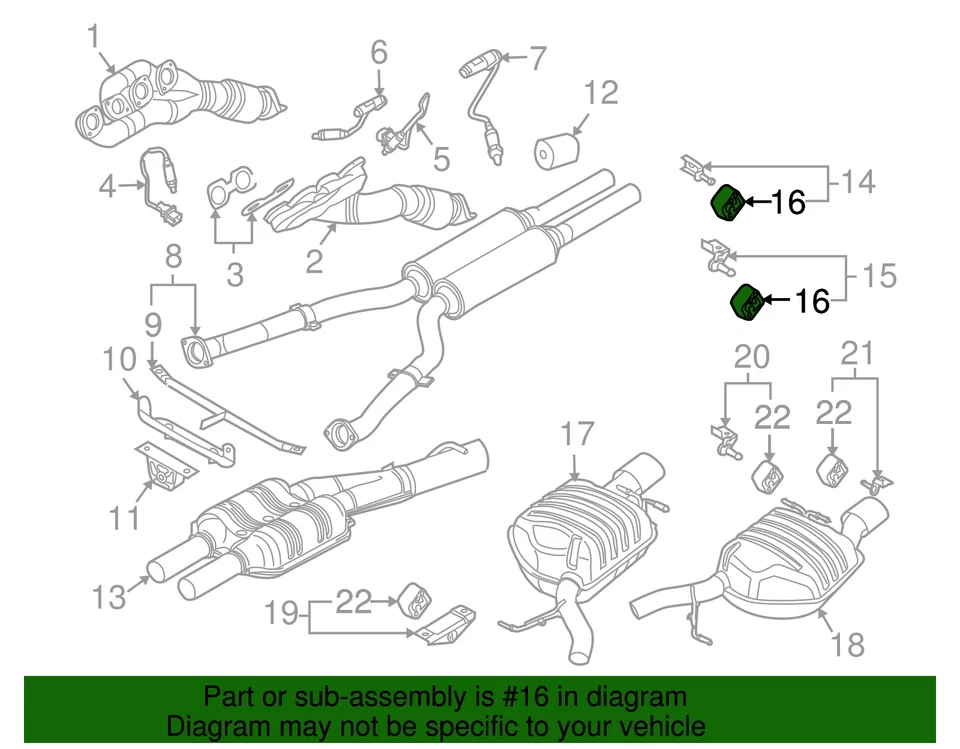 Aislador silenciador central original BMW 18-20-7-578-239 Foto 2 de 2