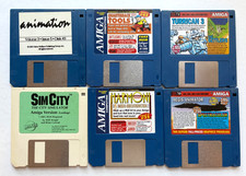 Lot of 6 1990s Amiga Magazine Cover Disks 3.5" Floppy Disk VTG untested