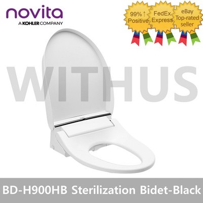NOVITA BD-H900HB Sterilizing Premium Automatic Flush Waterproof Bidet - Black =