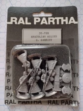 Ral Partha 35-722 Anatolian Allies - historical 25mm metal, NEW in blister pack.