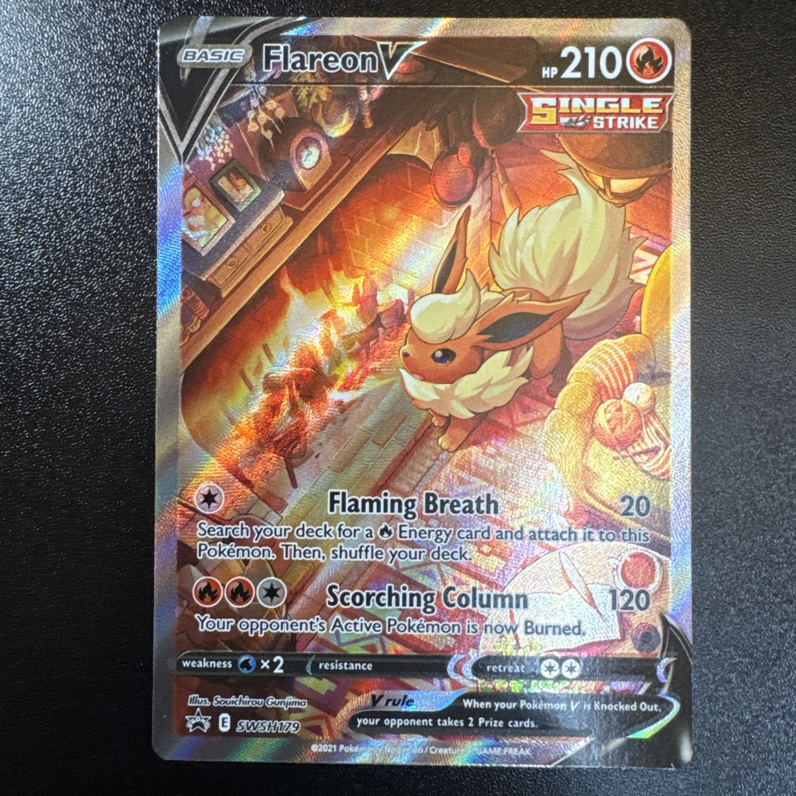 Flareon V SWSH179 SWSH: Sword & Shield Promo Cards Holo