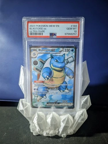 2023 Pokemon Mew En-151 Ultra Rare Blastoise EX #184 PSA 10