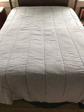 Vintage Ralph Lauren Chambray Blue Comforter 100% Cotton Made in USA Twin 60x88"