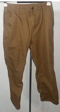 Carhartt Youth Pants Size 14 Kids Tan Cotton Flannel Lined, Utility