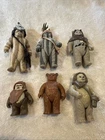 Star Wars Vintage Wicket Teebo Chirpa Logray Paploo Ewoks Figures Kenner Lumat