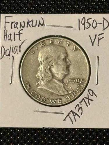 1950-D Franklin Half Dollar   VF