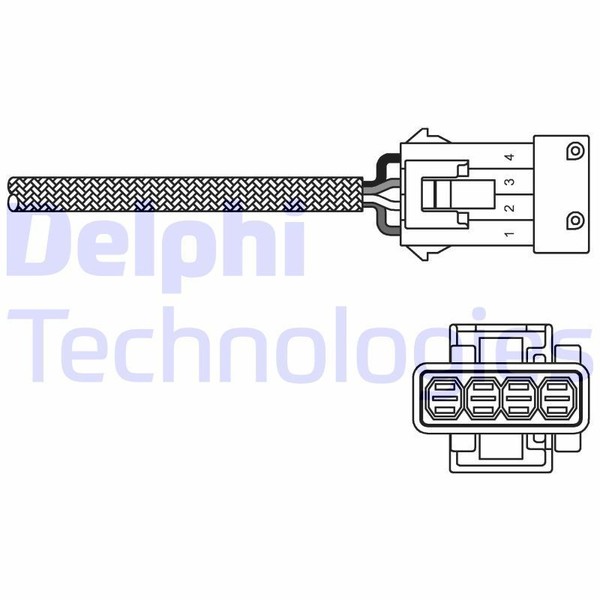 Delphi ES20255-12B1 Lambdasonde FüR CitroËN Peugeot Porsche Saab Volvo-image