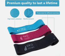 Fitnessbänder 3St. Sport Trainingsbänder Hüften Gesäß Beine Resistance BootyBand