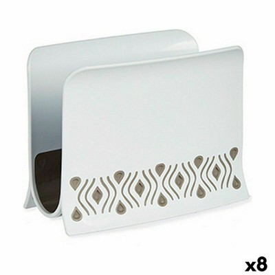 Napkin Holder Stefanplast Tosca Beige Plastic 8,8 X 11 X 15 Cm (8 U... NEW
