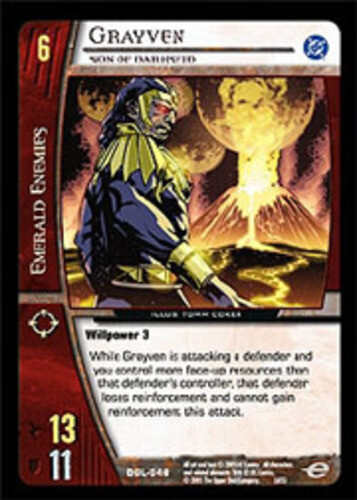 VS System: Grayven, Son of Darkseid [Played] DC Green Lantern Corps TCG ...