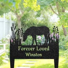 Custom Horse Memorial Grave Marker, Pet Plaque Burial Stake, Garden Sign