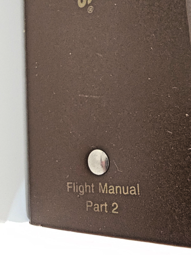 ACTUAL AMERICAN AIRLINES FLIGHT MANUAL PART TWO PLASTIC JEPPESEN BINDER - Picture 4 of 6