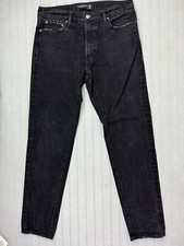 Abercrombie & Fitch Size 33x32 Mens Jeans Vintage Stretch 90s Slim Black