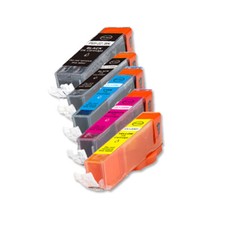 5 PK Ink Cartridges Combo Set for PGI 250 CLI 251 XL MG5620 MG6420 MG6620 MG5600