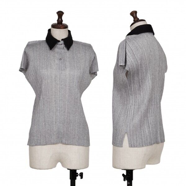 PLEATS PLEASE Fabric Printed Polo Shirt Size 3(K-136346) | eBay PLEATS PLEASE Fabric Printed Polo Shirt Size 3(K-136346) | eBay