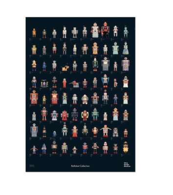 Vitra Design Museum Robot Collection Poster Original Genuine W33in