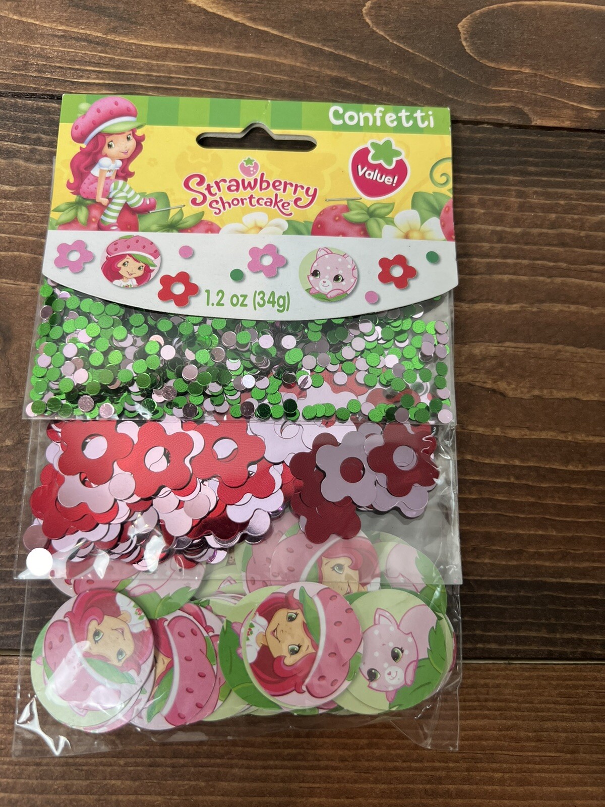 New VTG Strawberry Shortcake CONFETTI value pack Party Decoration 1.2 Oz | eBay