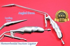 PREMIUM STAINLESS RECTAL HEMORRHOIDS SUCTION LIGATOR WITH LOADING CONE SURGICAL 