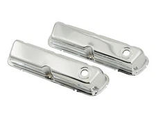 Valve Covers 260 / 289 / 302 / 351W Chrome Economy Pair 1965 - 1973 Mustang
