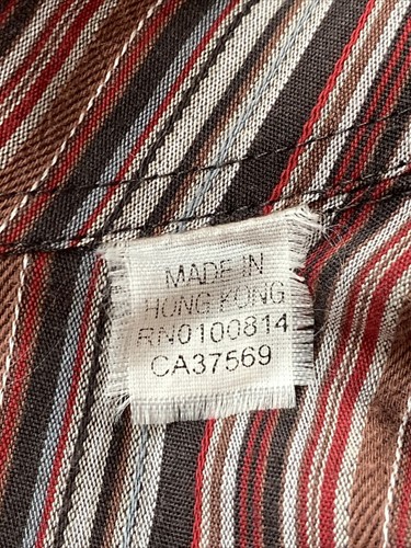 Ben Sherman THE ORIGINAL Striped Multicolor Men Shirt Size 2/M #R2 - Picture 11 of 12