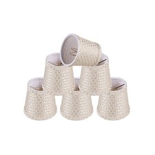 Aspen Creative 51017-6, Empire Clip-On Chandelier Lamp Shade, White  Beige, ...