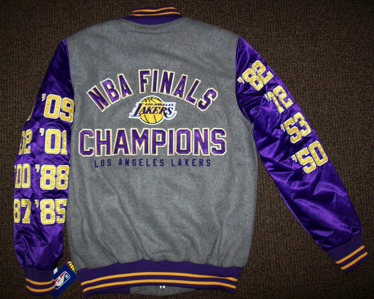 LOS ANGELES LAKERS 17 TME NBA WORLD CHAMPIONS Jacket GRAY Body