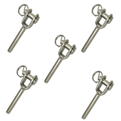 10 Pc 1/16" Stainless Steel 316 Plain Ball Swage Fitting Terminal Cabl