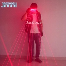 650nm Red LED Laser Glasses For Bar Nightclub Laser Show Performance