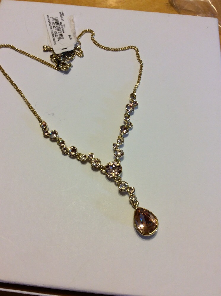 $68 Givenchy Bubble Crystal Y Necklace 157 GN | eBay