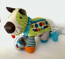 Skip Hop Sensory Activity Plush Puppy Toy Crinkle Rattle Chime 9” Replacement