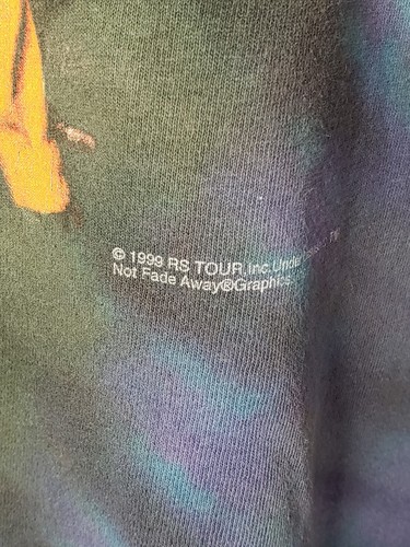 Vintage 1999 Rolling Stones No Security Tour Tie Dye Concert T-Shirt VTG Size XL - Picture 3 of 6