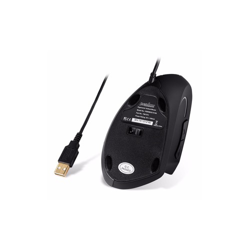 Perixx PERIMICE-513 N, ergonomische Maus, für Rechtshänder, vertikal, schwarz - Bild 6 von 8
