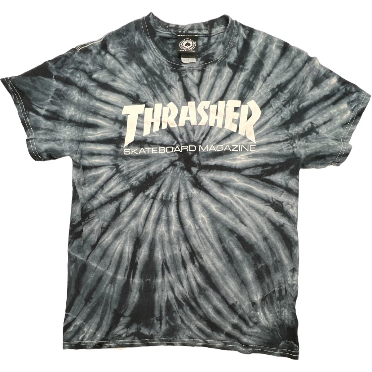 Blue tie dye thrasher shirt 2025