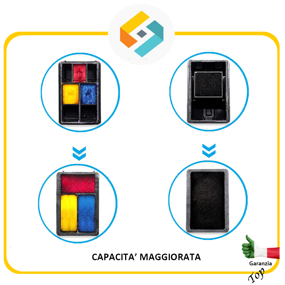 302 Nero E Colore Compatibili Con Cartucce HP 302 XL Per Officejet