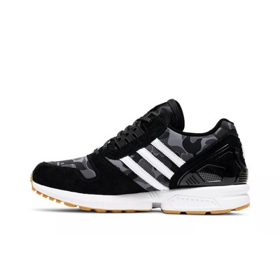 adidas orignals BAPE x Undefeated x ZX 8000 Anti-slip portability Low-top FY8852