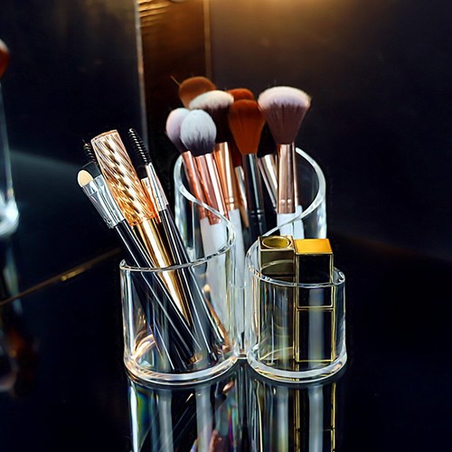 Makeup Organizer Acrylic Lipstick Stand Cosmetic Brush Cup Display Holder - Picture 8 of 11