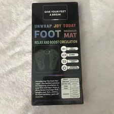Unwrap Joy Today Foot Massager Mat Relax Boost Circulation 19 Intense Levels New