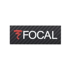 Focal Speaker Custom Made Logo Badge carbon fibre 106mm 4.17" X39mm 1.54" 
