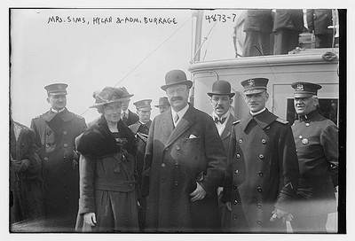 Photo:Mrs. Sims, Hylan & Adm. Burrage